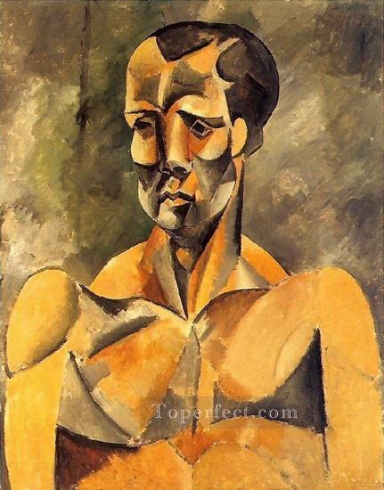 Busto de Hombre L atleta 1909 cubismo Pablo Picasso Pintura al óleo